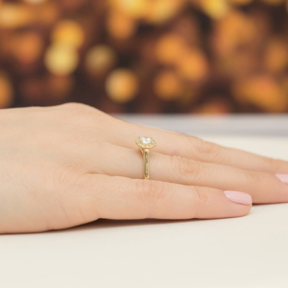 Pierścionek z Brylantami 0,52ct ze złota próby 585. W-0550/40